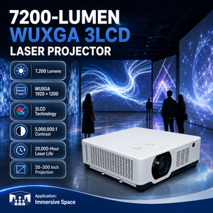Proiettore Laser Commerciale 7200 Lumen WUXGA 3LCD per Mappatura 3D, Spettacoli Teatrali e Progetti Visivi Immersivi - Product Image 1