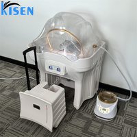 KISEN nouvelle tête de lavage des cheveux thérapie SPA pas de plomberie Portable shampooing bassin évier avec réservoir d'eau tête Spa pour Salon de beauté
