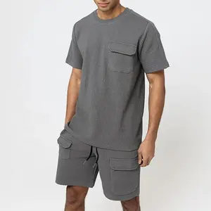 Set da uomo estivo tuta abiti di moda oversize per uomo t-shirt Casual manica corta + pantaloncini abbigliamento sportivo Set da 2 pezzi