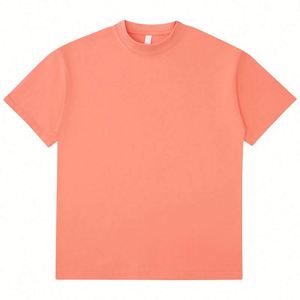 High Quality Custom Logo Unisex Off Shoulder Loose Short Sleeve <b>T</b>-Shirt 245gsm Heavy Cotton Plus Size Plain Blank Men's <b>T</b>-Shirt - Product Image 5