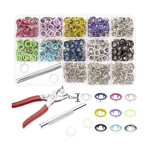 Guanfeng anneau griffe <span class=keywords><strong>bouton</strong></span>-<span class=keywords><strong>pression</strong></span> quatre pièces en laiton métal vêtements bébé <span class=keywords><strong>bavoir</strong></span> broche <span class=keywords><strong>bouton</strong></span>-<span class=keywords><strong>pression</strong></span> couleur assortie 9.5mm de diamètre - Product Image 4