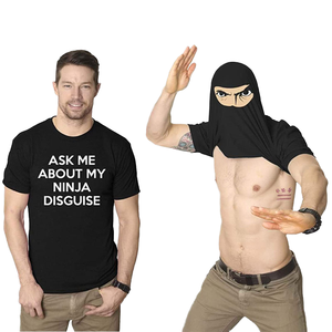 Camiseta Personalizada con Estampado de Disfraz de Ninja, Divertida, Humorística, Regalo, Deportiva, de Algodón - Product Image 4