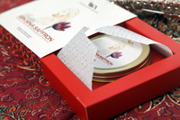 Boîte cadeau en carton personnalisée de luxe, écologique, en matériaux recyclés, pour l'emballage du safran