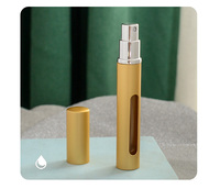 Flacon de parfum rechargeable en aluminium en forme de capsule avec logo personnalisé, vaporisateur portable pour emballage cosmétique