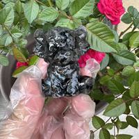 5cm Kristall-Kuh-Skulptur aus Natürlichem Rosenquarz Gemischtes Material DIY Geschenke