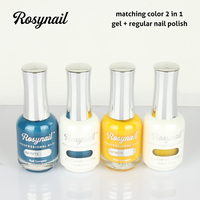 Kit de vernis à ongles 2-en-1 gel et vernis classique pour salon, vente en gros, marque personnalisée, longue tenue, 15 ml, ensemble de laques à ongles UV en gel