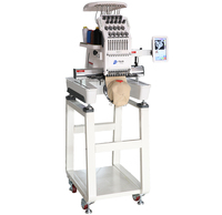 Máquina de Bordar Nueva de Una Cabeza y 10 Agujas, Multiusos para Calcetines, Gorras, Sombreros, Uso Doméstico, Computadora Automática