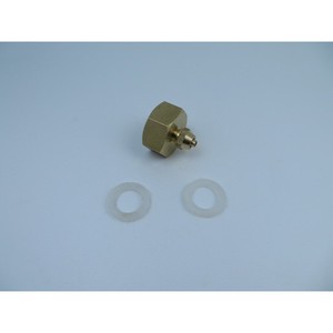 Dental 6 Point Faucet Adapter 3/4 To 1/4 Inch Copper Hose Fitter With Washers Garden Water Connector - Product Image 4