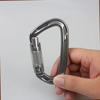 Mousqueton en aluminium Jensan 22kN de type D avec verrouillage automatique Les plus populaires pour l'escalade et le hamac pour l'exploitation minière