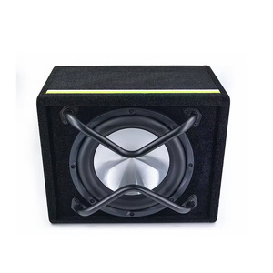 Caja de altavoz subwoofer activo de 10 pulgadas para coche, 4 ohmios, mono, alta potencia, caja de madera para mejora de audio - Product Image 1