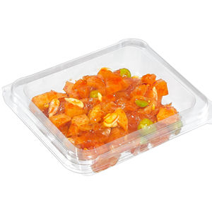 Blister Delicatessen PET Chinois Fast Food Jetable Transparent En Plastique Snack À Emporter Boîte Delicatessen <span class=keywords><strong>Plateau</strong></span> PET Boîte À Lunch - Product Image 1