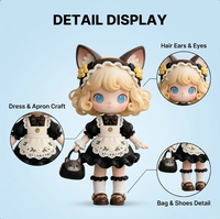 Figurine PVC personnalisée IP Cat Ear Maid OEM pour magasin de loisirs, présentation sur table, objet de collection, cadeau