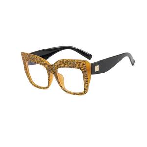 <span class=keywords><strong>Vintage</strong></span> oversize Square nuovi occhiali da vista Anti-luce blu per le donne moda elegante blu verde occhiali miopia Computer oversize - Product Image 4