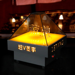 Wan Zhan <b>Bar</b> Sign LED Rechargeable <b>Square</b> Acrylic Luminous Quick Sand Director VIP <b>Table</b> Lamp - Product Image 1