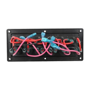 Panneau de commutation à 6 voies avec voyants lumineux pour système électrique de camping-car et bateau avec protection contre les surcharges - Product Image 1