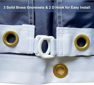 5x8 футов Открытый Сверхмощный американский флаг Американский большой Вышитый Флаг 240D нейлон американский флаг - Product Image 6