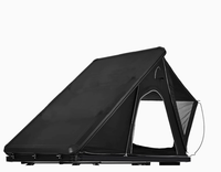 Tente de toit de voiture pour camping en plein air, imperméable, quatre saisons, à ouverture rapide, en forme de A triangulaire, en alliage d'aluminium, avec toit rigide