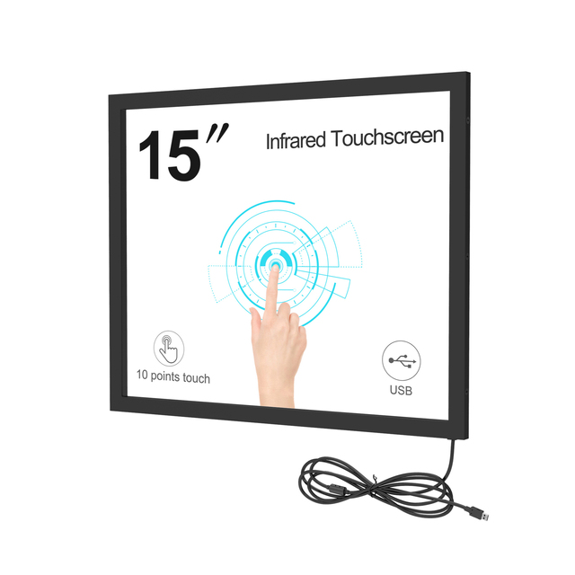 GreenTouch 15 Inch Interactive 10 Points Multi-Touch Infrared Touch Overlay IR Touch Screen Panel