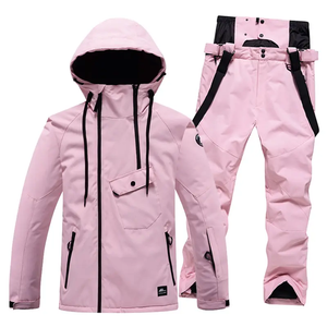 Ensemble de Combinaison de Ski Unisexe pour Femmes et Hommes, Veste Imperméable et Pantalon à Bretelles Isolés, <span class=keywords><strong>Tenue</strong></span> d'Hiver pour le Ski et le Snowboard - Product Image 3