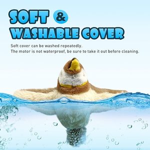 Jouets interactifs pour chat Jouet pour petit chat en direct avec effets sonores de proies éblouissantes Matériel de plumes de souris d'abeille d'oiseau - Product Image 5