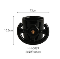Mug à café en céramique créatif sur le thème des voitures américaines pour les couples au bureau - Résistant aux hautes températures - Directement de l'usine