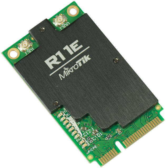 Miklotik wireless network card R11e-2HnD 2.4Ghz miniPCI-express 802.11b/g/n dual chain 2* u.Fl