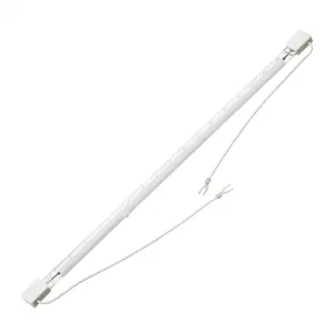 Lámpara de calor de 220V/230V, 650mm, 800W, medio claro, luz de calefacción infrarroja de onda corta blanca