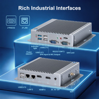AI Edge Computing Mini PC RK3588 6TOP NPU Dual LAN 2*RS232 2*HD 8K Videodecodering Ondersteuning AI Videoanalyse