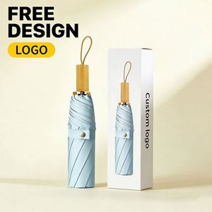 ร่มพับอัตโนมัติคุณภาพสูงพิมพ์โลโก้สำหรับฤดูร้อน - Product Image 5