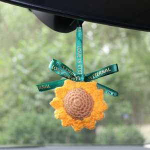 Thiết Kế Mới Mô Phỏng Hướng Dương <span class=keywords><strong>Tag</strong></span> Hành Động Con Số Xe Mặt Dây Chuyền Dây Buộc Trang Trí Phụ Kiện Xe Mặt Dây Chuyền Trang Trí Phụ Tùng Tùy Chỉnh - Product Image 5