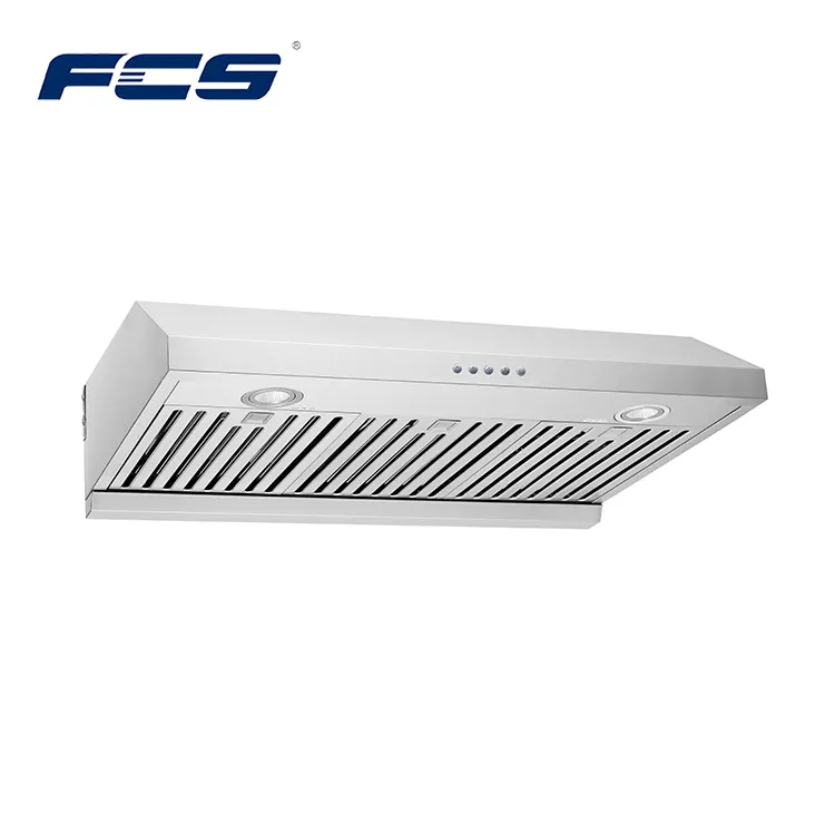 السيارات نظيفة Ductless النفط الدخان شفط الفولاذ المقاوم للصدأ المطبخ جدار جبل Downdraft غطاء فوق البوتاجاز لإخراج الأدخنة