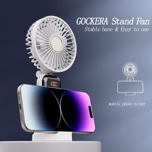 Factory Wholesale 5-Speed Portable Foldable Handheld Mini <b>Fan</b> 1200mAh USB Charging Brushless Motor <b>Remote</b> <b>Control</b> Household - Product Image 5