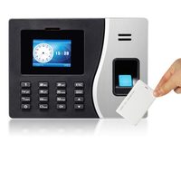 Relojes de Control de Asistencia con Huella Dactilar OEM para Empleados de Pequeñas Empresas con Batería, Terminal de Oficina con Wifi, Máquina Automática de Huella Dactilar
