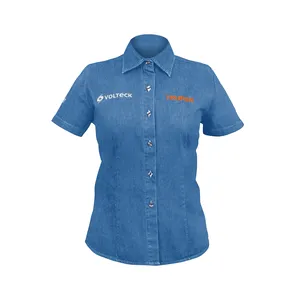 MASTER CAM-MEZ-DCXXL-24MASTER Camicia in denim a maniche corte da donna EEG TRUPER - Product Image 1