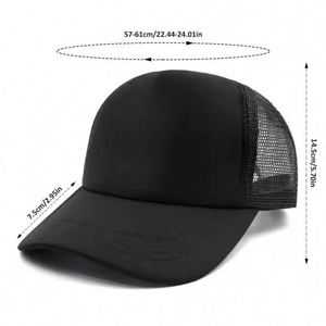 Gorras Deportivas de Espuma Negras Personalizadas con Logotipo 3D de Alta Calidad, Gorras de Golf Deportivas sin Estructura para Hombre, Gorra Trucker para Papá - Product Image 2