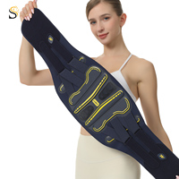 SHILION Bande de soutien lombaire respirante et fine en nylon de qualité supérieure pour le sport et le fitness, toutes saisons