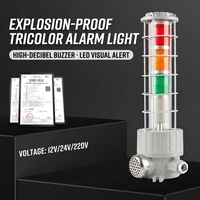 BBJ-4 Dreifarbige LED-Blinkleuchte Explosionsgeschützte Ton- und Lichtwarnleuchte IP66 120dB 220V/24V für Gefahrenbereiche