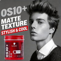 Cire coiffante mate pour hommes, argile modelante haute qualité, pommade fixante pour bords, cire capillaire marque privée