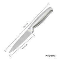 Ensemble de 3 couteaux de cuisine en acier inoxydable robuste avec étui, couteau de chef inclus