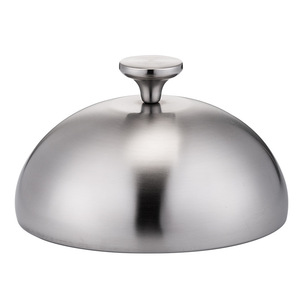 Stainless Steel Steak Cover 14cm 17cm 20cm 22cm 23cm 24cm 26cm 30cm Dust Proof Spherical Dome Lid For Hotel Restaurant - Product Image 1