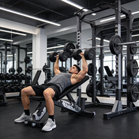 Banc de musculation multifonctionnel réglable REYK - Pliable en acier et cuir, unisexe, durable, pour la salle de sport et la maison