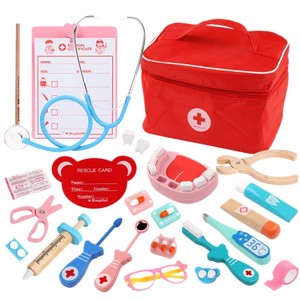 Ensemble de jeu éducatif pour enfants, lot mixte, ensemble de jeu de <span class=keywords><strong>docteur</strong></span> en bois pour enfants - Product Image 5