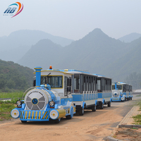 Tren Eléctrico Turístico sin Rieles para Niños y Adultos, Atracciones de Parque de Diversiones, en Venta