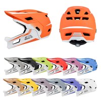 Casque de VTT haut de gamme intégral pour tous les groupes d'âge, logo personnalisé, couleur personnalisée, sécurité CE, casque de vélo pour enfants avec mentonnière amovible