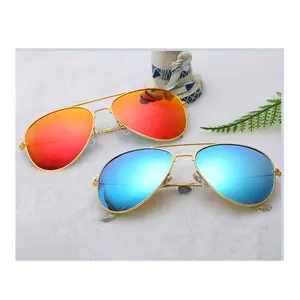 Óculos de sol tipo aviador, óculos de sol unissex de qualidade simples, ultra leve, tamanho médio, polarizados, coloridos