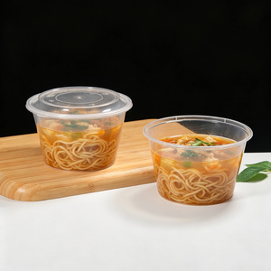 Bol en plastique PP de qualité alimentaire, durable pour la réfrigération, idéal pour les salades de <span class=keywords><strong>fruits</strong></span>, les desserts, les plats à emporter et les contenants à nouilles - Product Image 4