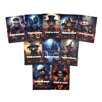 Aangepaste Bedrukte Halloween Candy Zip Lock Staande Zakje Gummy Verpakking Eetbare 1 Gram Mylar Zakken Met Raam Op Voorraad