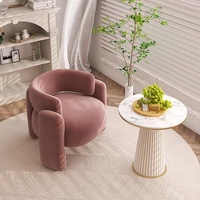 Ensemble de 2 fauteuils d'appoint modernes en velours, canapé simple de salon, chaise de loisirs pour la maison, l'hôtel, le bureau et le hall d'entrée