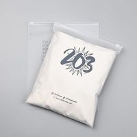 Sacs en plastique refermables avec fermeture éclair givrée, impression de logo personnalisée de haute qualité, sacs en plastique mats noirs avec fermeture éclair pour l'emballage des vêtements