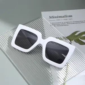 品牌设计师太阳镜跌落运输大框阴影新款方形中国制造商女士时尚太阳镜